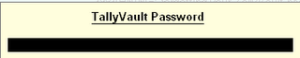 tally vault password screen