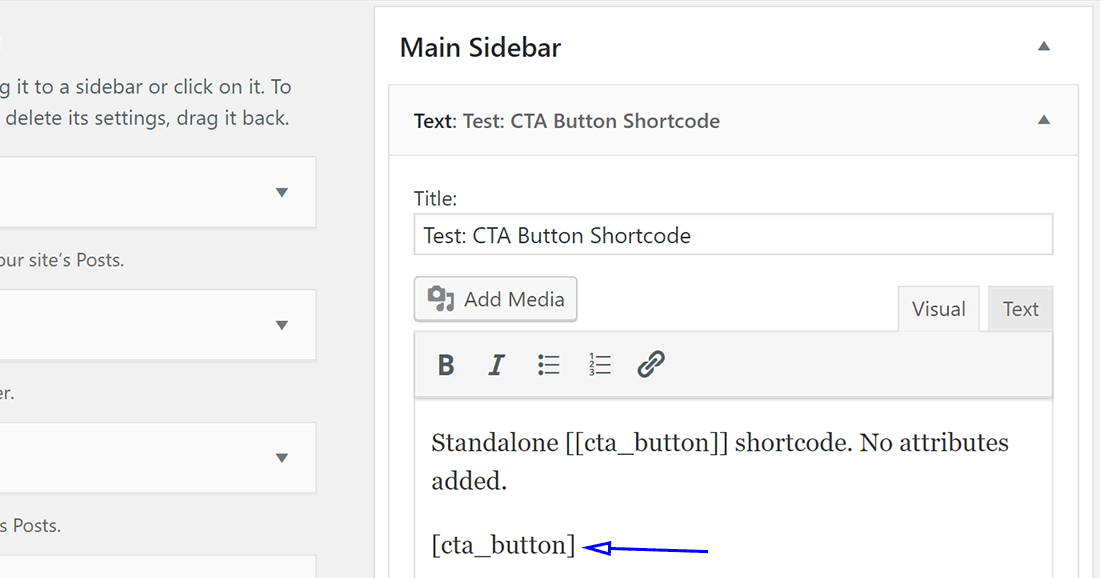 Create a shortcode in WordPress for a CTA button
