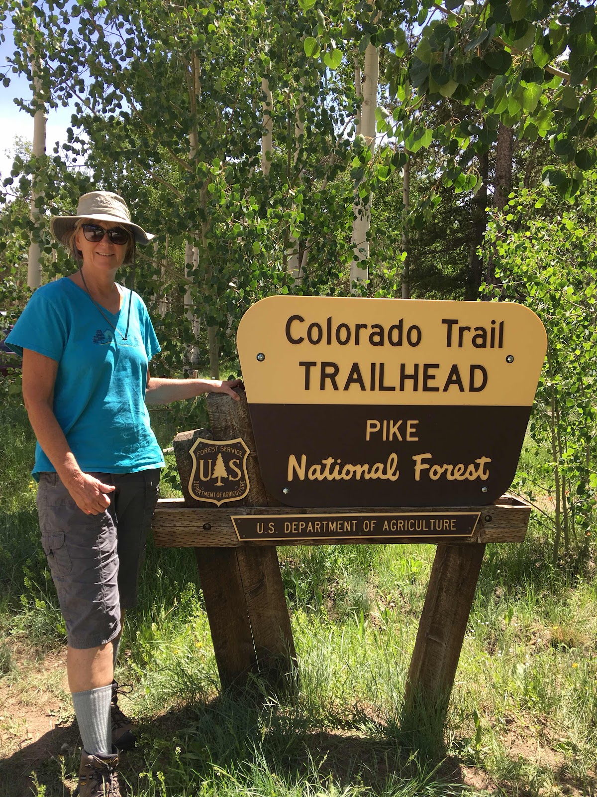 Trailhead at Kenosha Pass.