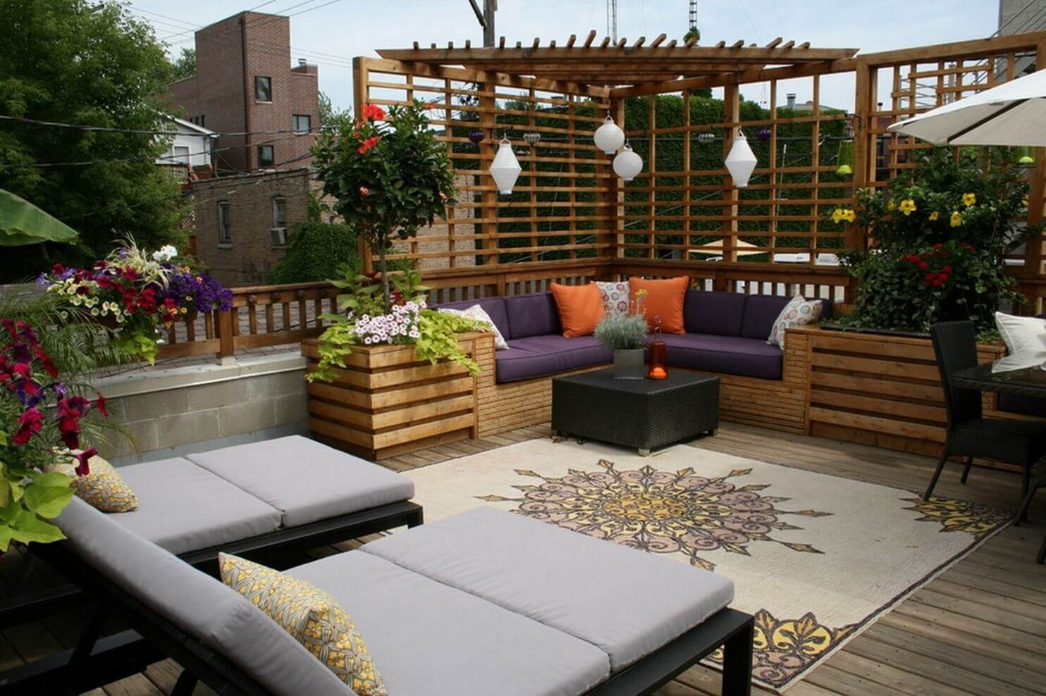 how to decorate terrace