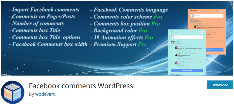 Plugin WordPress de Comentários do Facebook