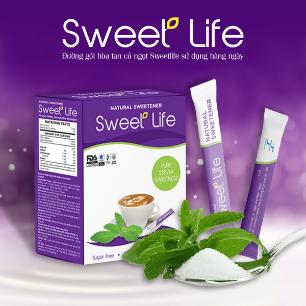 Toàn Quốc - Đường Ăn Kiêng Cỏ Ngọt Sweet Life An Toàn Cho Sức Khỏe | Click49