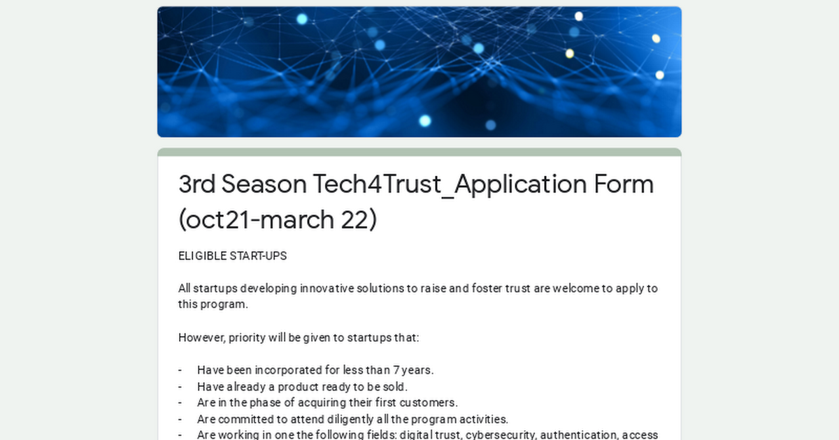 3rd Season Tech4Trust_Application Form (oct21-march 22)