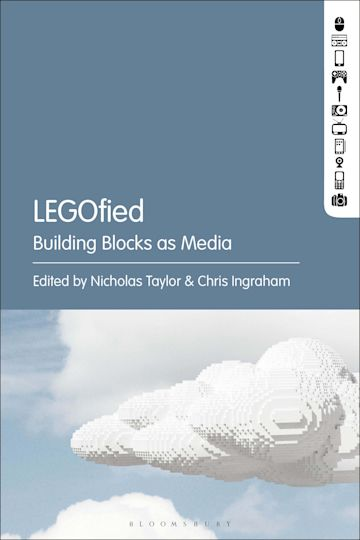 The cover of "LEGOfied." The main illustration on the cover is a cloud made out of voxels floating in the sky.