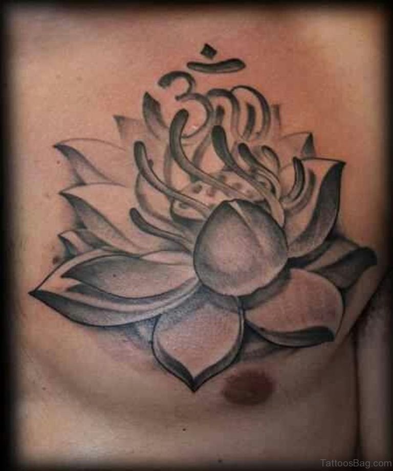 ลายสักโอม หน้าอก4