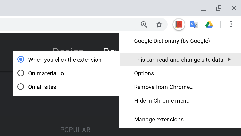 google extensions