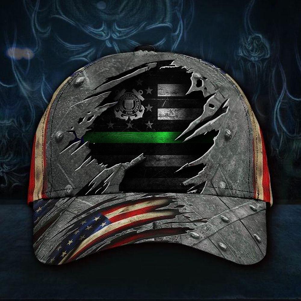Coast Guard American Flag Hat Cap Pride Cap For Men Veterans Day Gifts