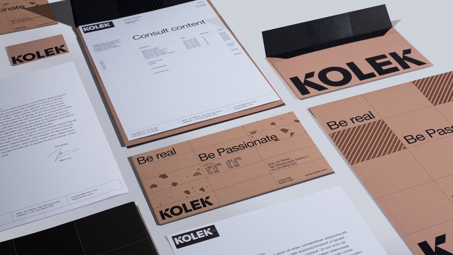 Artifact from the branding project for Kolek by Bracom Agency