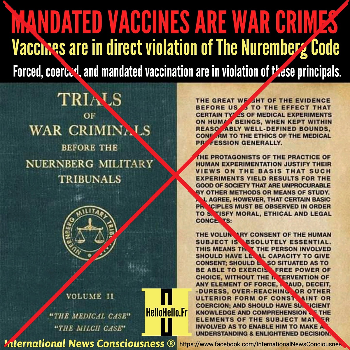 Міндетті вакцинация Нюрнберг кодексіне қайшы ма?