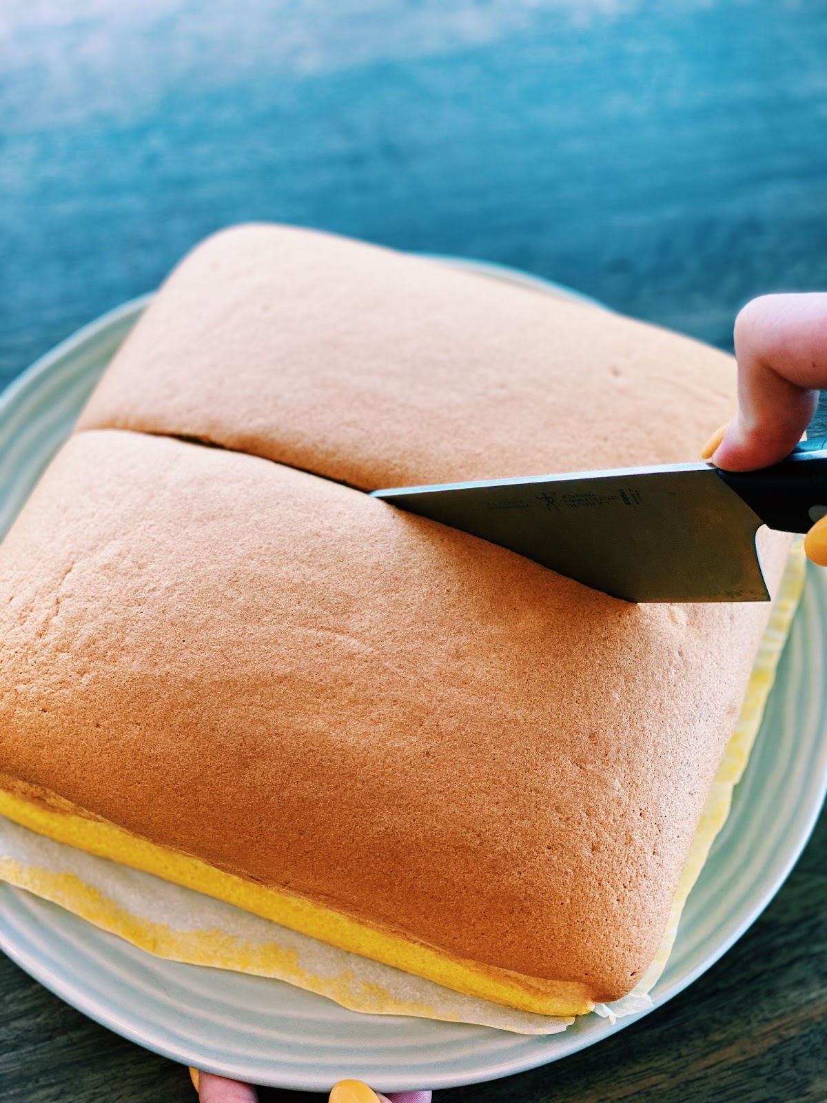 Taiwanese Honey Castella Sponge Cake (Fail-proof) - Tiffy Cooks