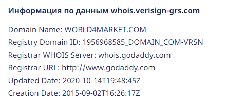 Надежный посредник или скам-проект? Обзор World4Market, отзывы вкладчиков