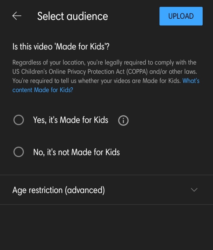 Upload video on youtube by mobile