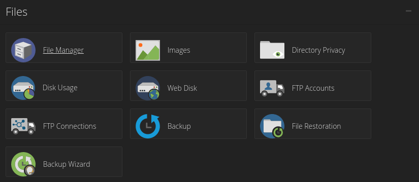 cPanel Dashboard