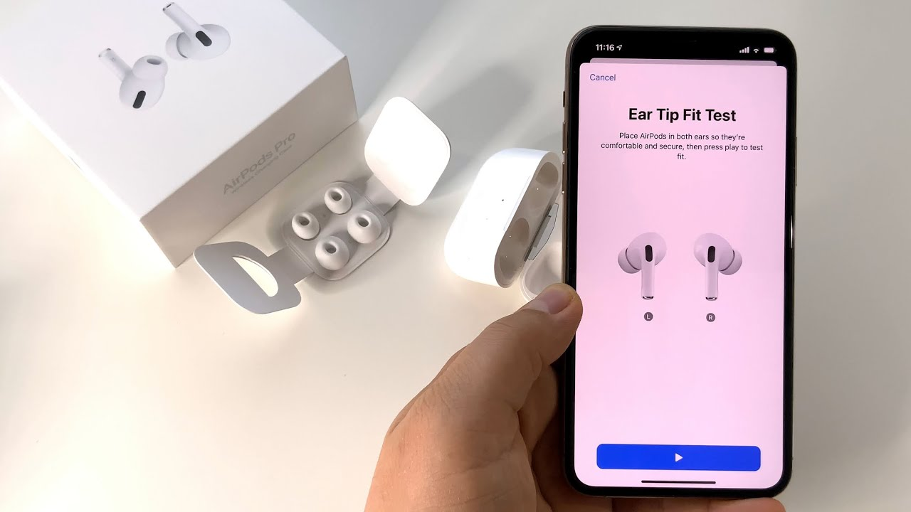 Ear Tip Fit Test make airpods louder