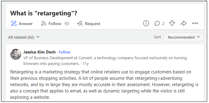 Link Retargeting 