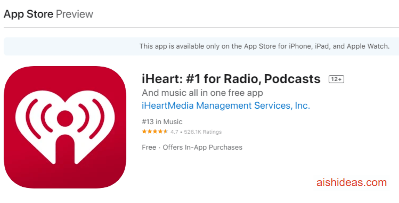 iHeartRadio: Music Caching Apps