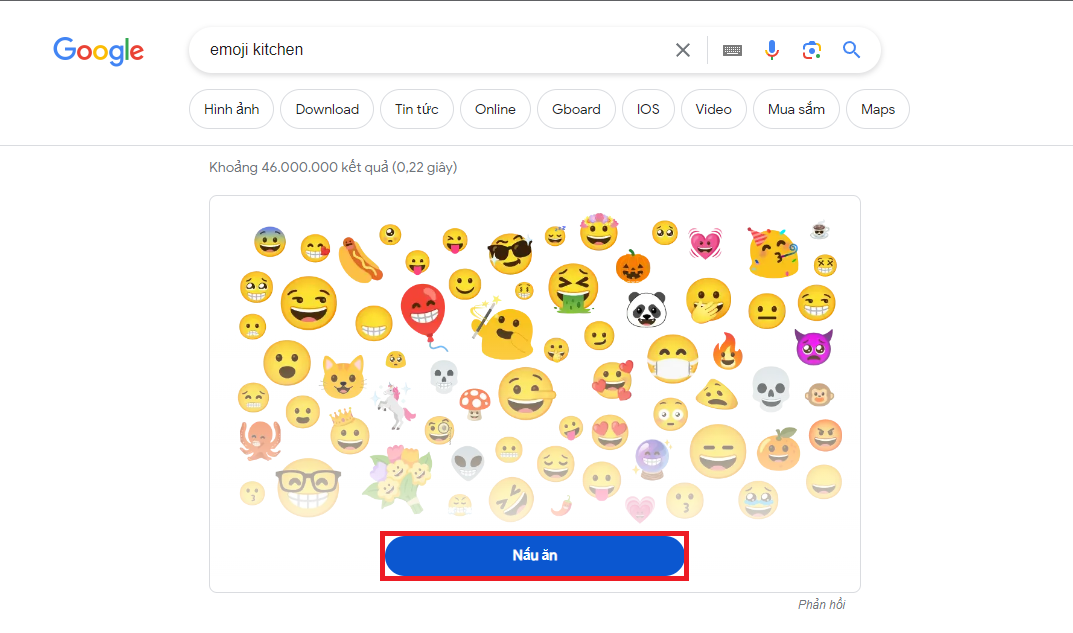 Cách sử dụng Emoji Kitchen tạo emoji trên máy tính