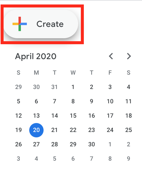 create event icon on google calendars