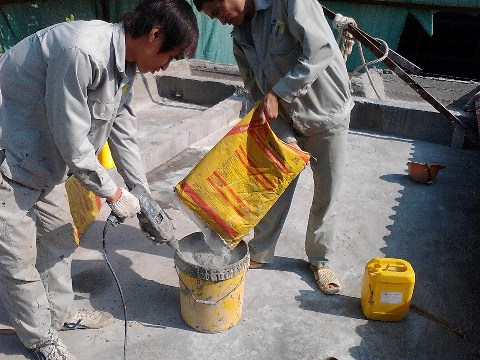 Chống thấm nước nhà vệ sinh bằng Sikatop seal 107