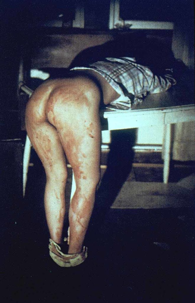 feminist artists Ana Mendieta, Rape Scene,1972