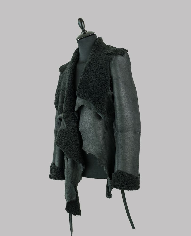 Ann Demeulemeester Mens black Sander Jacket