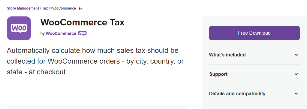 WooCommerce Tax plugin