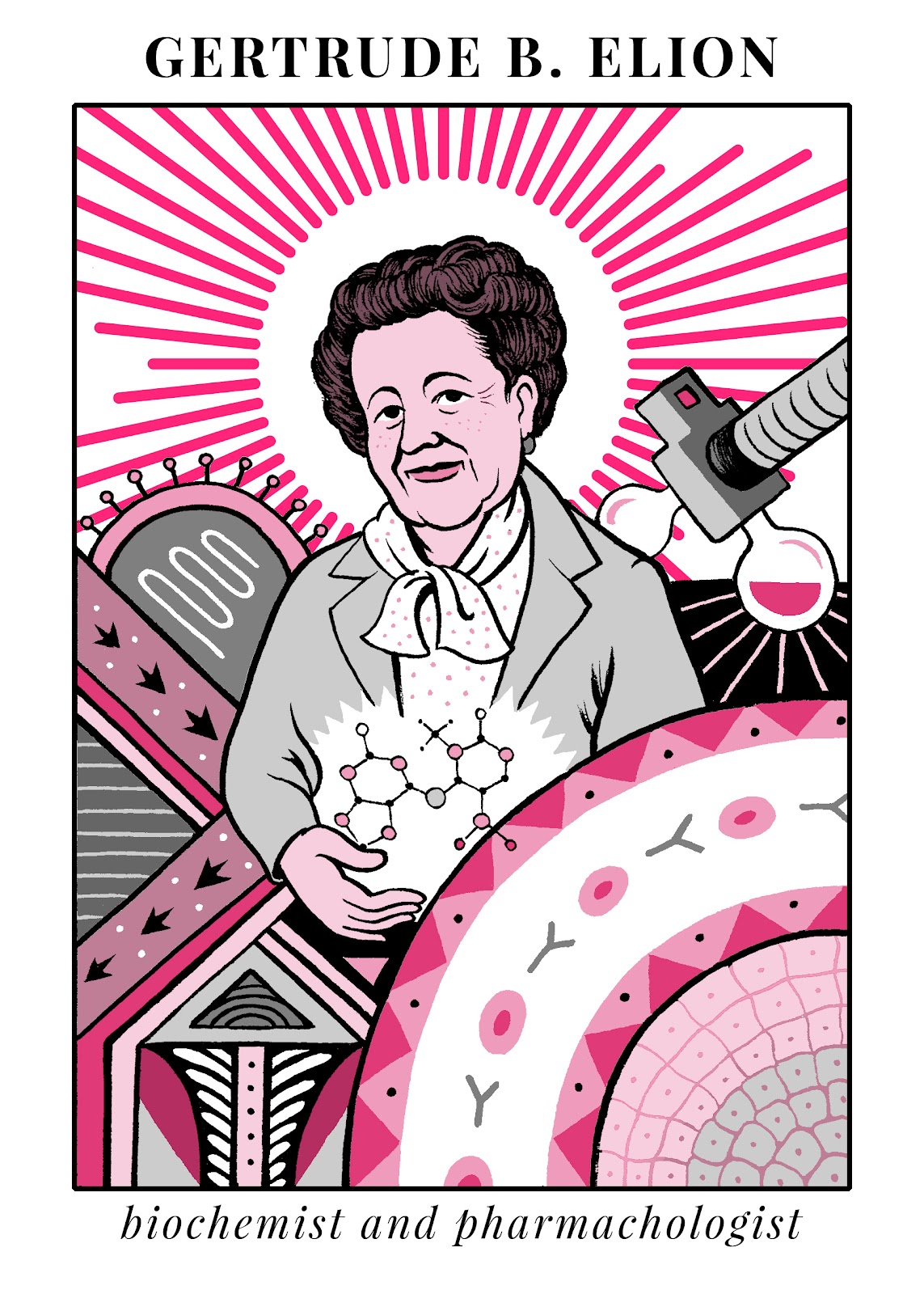 Gertrude Elion illustration