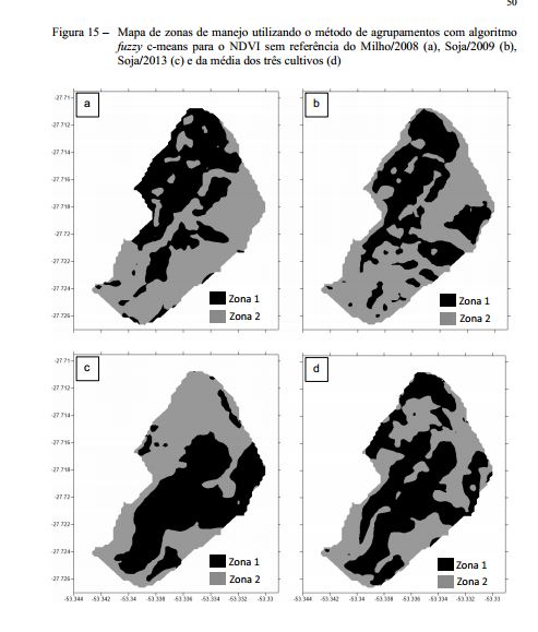 Zonas de Manejo ou Unidades de Manejo a partir de imagens NDVi