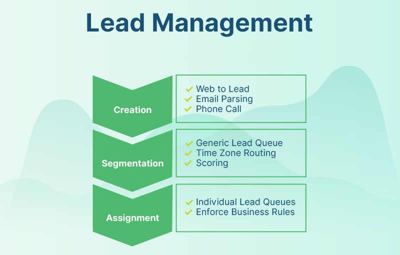 image of lead management process