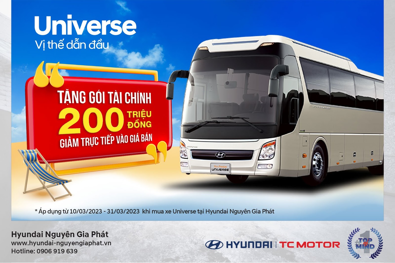 Khuyến mãi khi mua xe Hyundai Universe