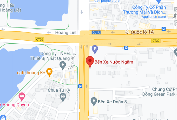 Địa điểm đón/trả khách tại Hà Nội