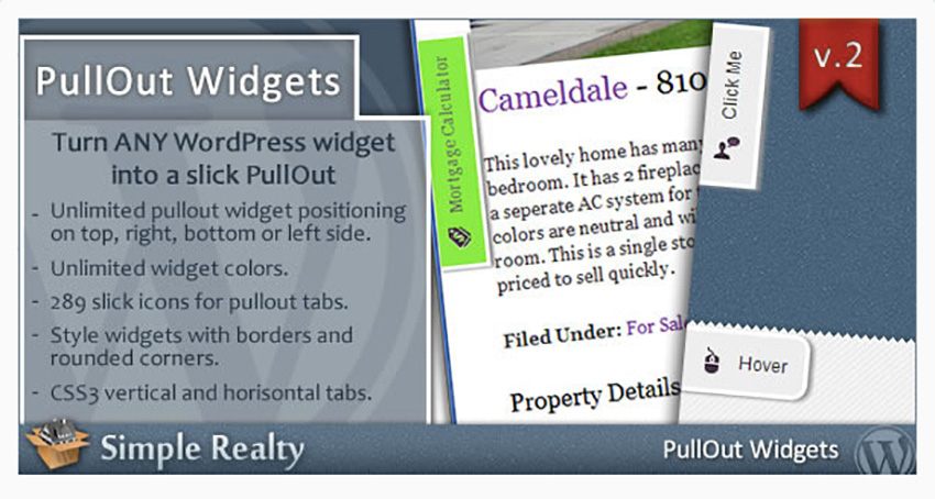 PullOut Widgets for WordPress