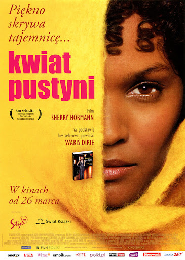 Przód ulotki filmu 'Kwiat Pustyni'