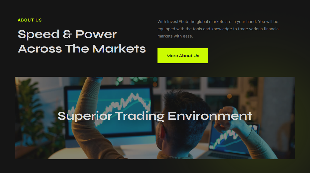 Invest Ehub trading environment