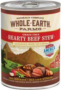 Whole Earth Farms Grain Free Hearty Beef Stew Can Dog Food