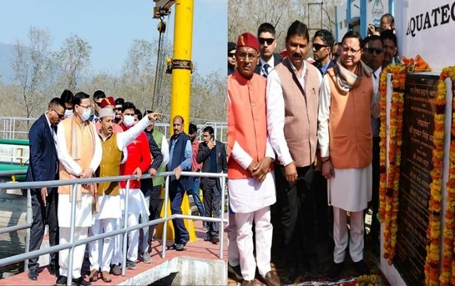 Uttarakhand CM Pushkar Singh Dhami inaugurates Sewerage Treatment Plant at  Haldwani in Nainital district