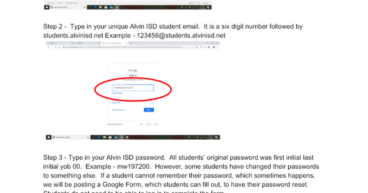 Tips for Parents When Logging into Google Classroom