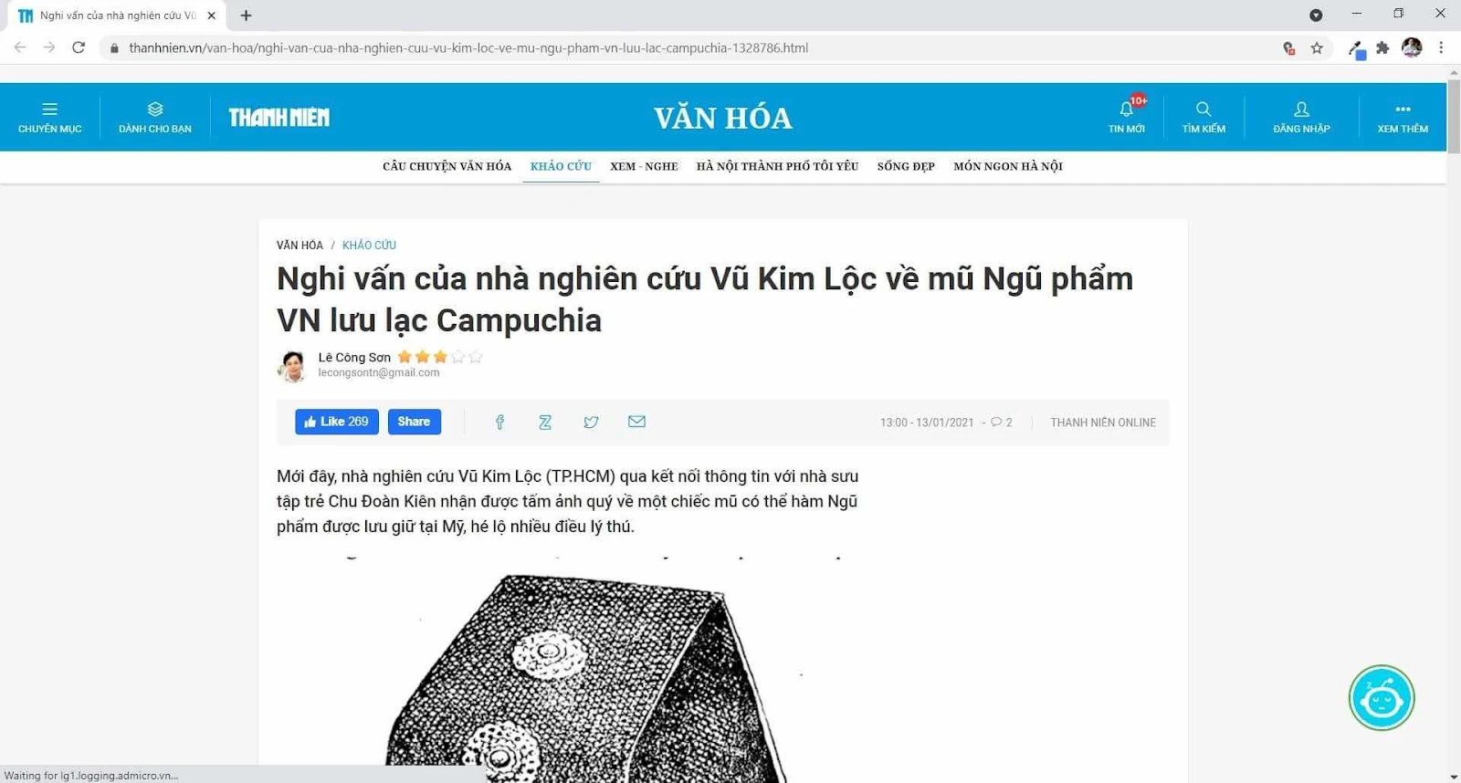 Về có đúng mũ Đông Pha ở viện bảo tàng bên Mỹ là mũ thường triều của quan Ngũ Phẩm thời Nguyễn không ?