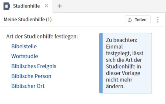 Studienhilfe in Logos 8