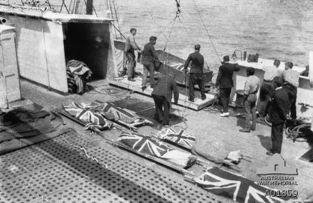 Burial at sea WW1