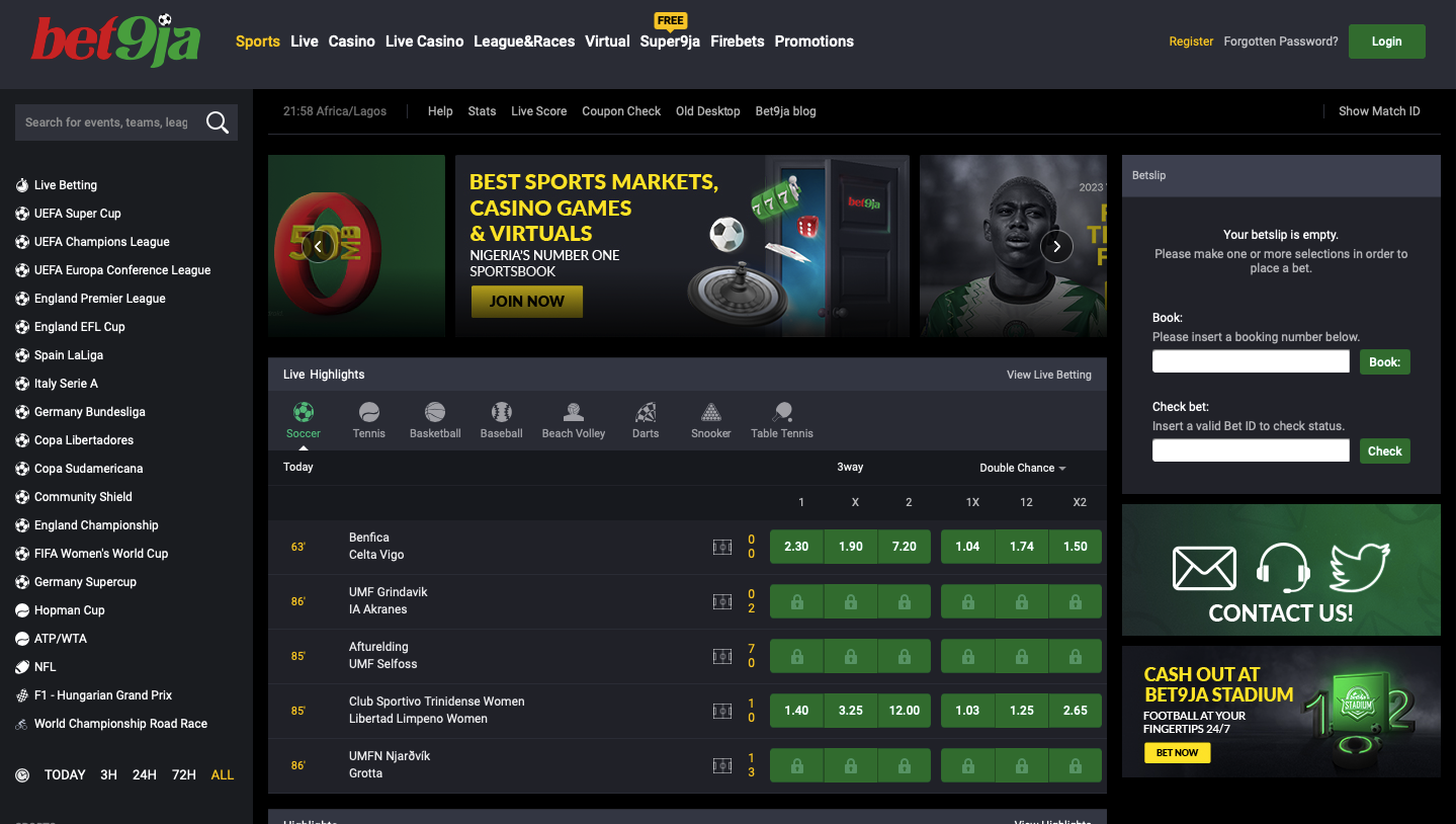 Bet9ja Bonus step1