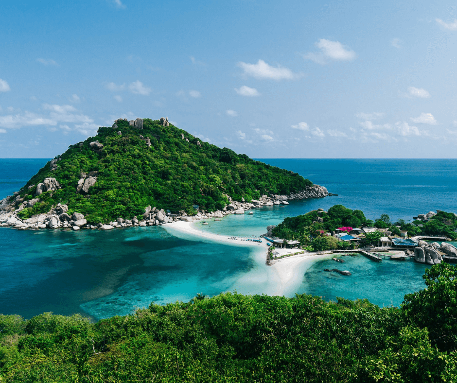 schönste Strände Thailand: Aussichtspunkt auf Koh Nang Yuan