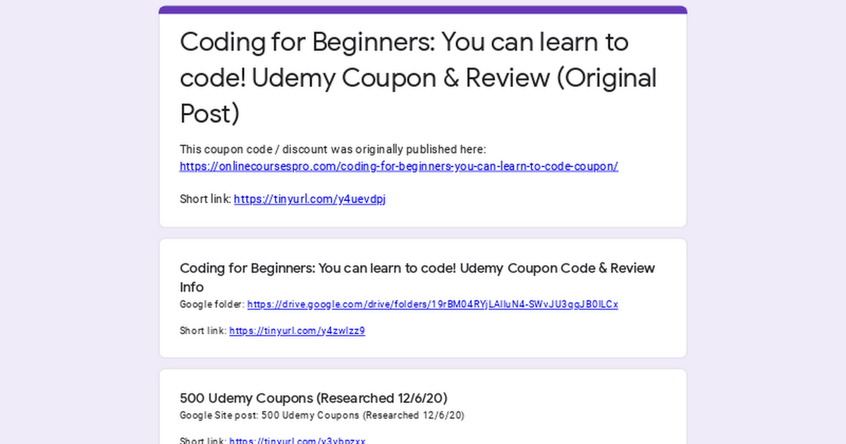 Coding for Beginners You can learn to code! Udemy Coupon & Review