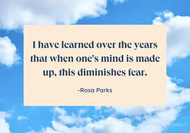famous life quote in english from rosa parks