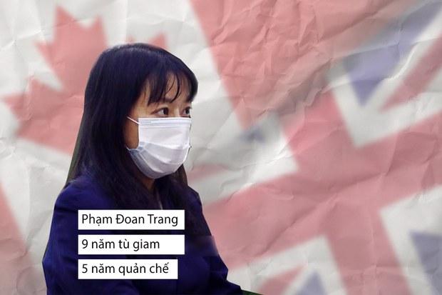 Bà Phạm Đoan Trang được Chính phủ Anh và Canada trao giải Tự do Truyền thông 2022
