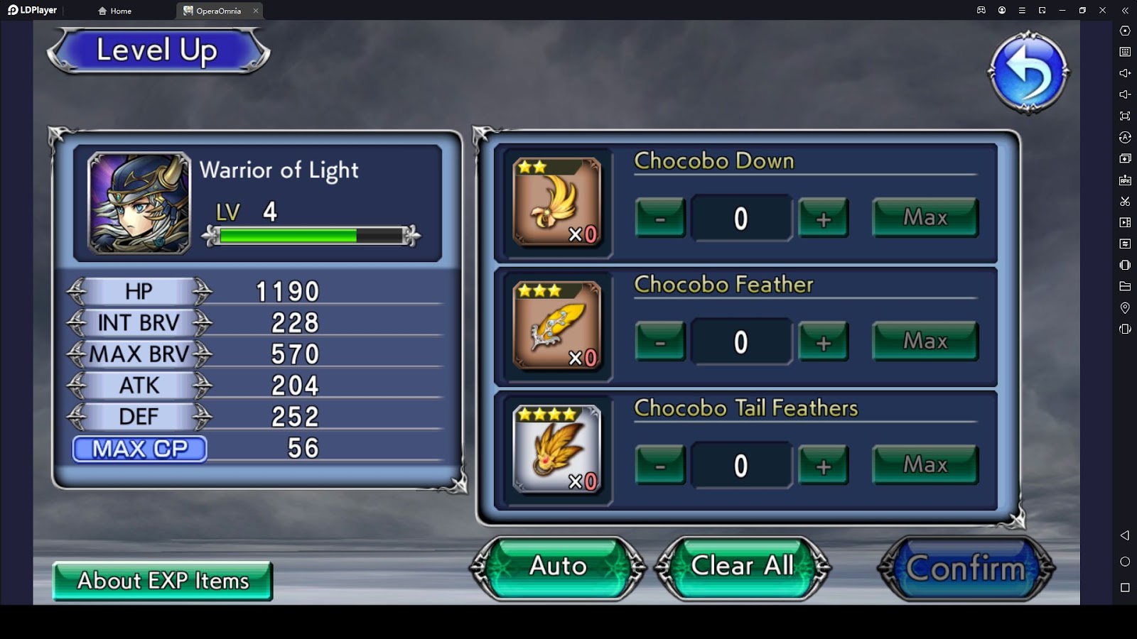 Dissidia Final Fantasy Opera Omnia Beginner Guide for Character Enhancement
