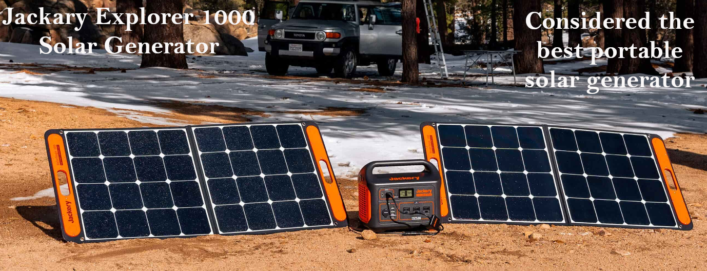 best solar generator for off-grid living - Jackary Explorer 1000 Solar Generator