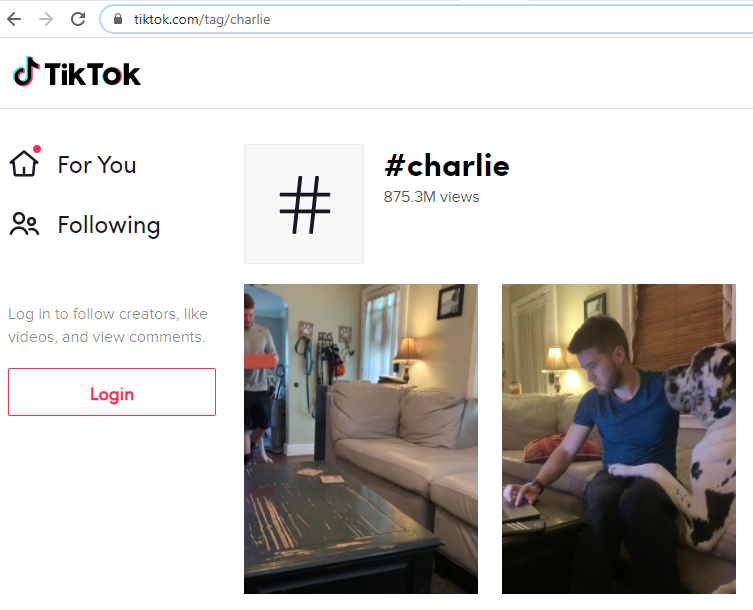 Tiktok login web