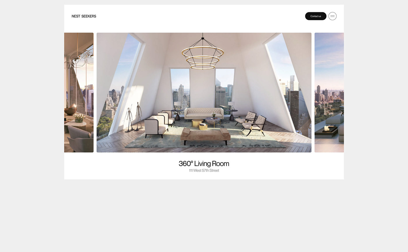 art direction  luxury portfolio real estate UI UI/UX ux Webdesign Website aiga