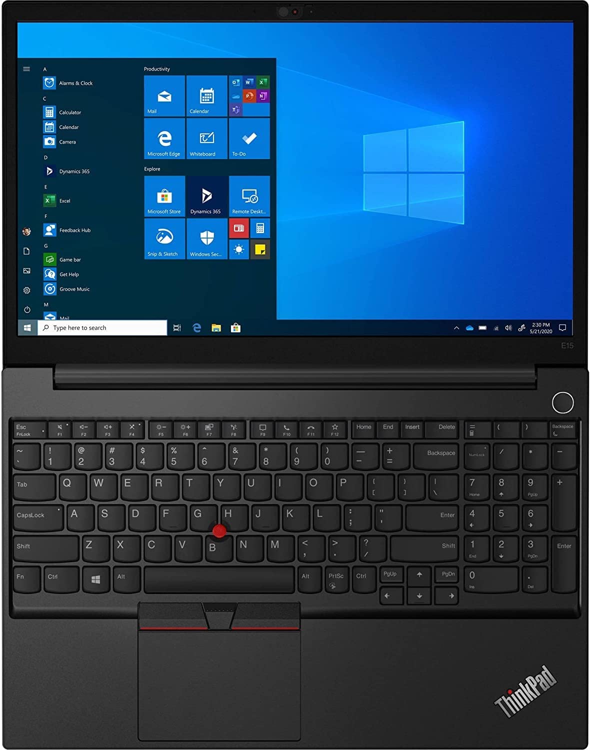 This image shows the Lenovo ThinkPad E15 2022.